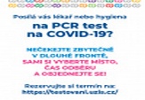 PCR testování na Covid 19 u indikovaných občanů